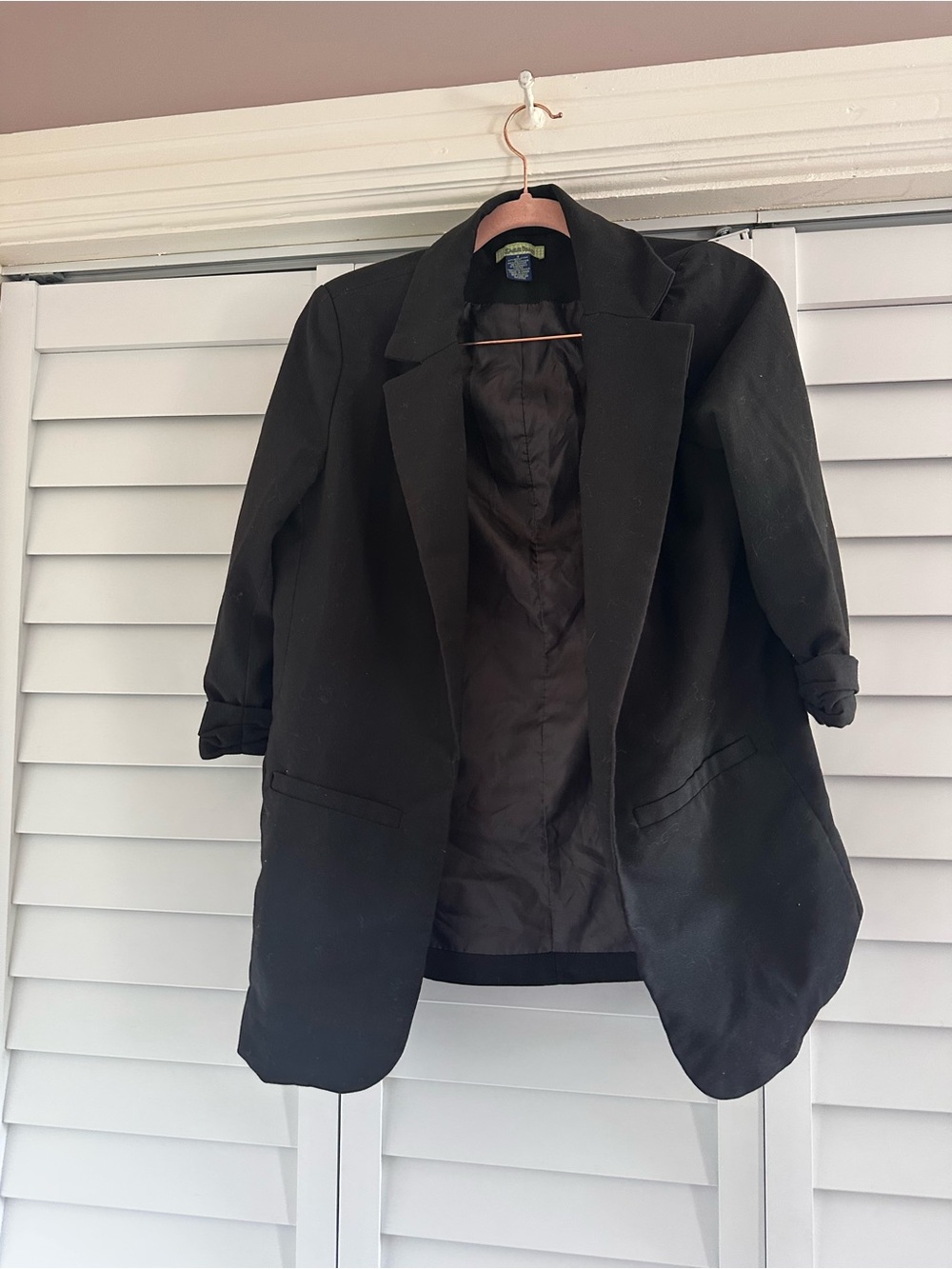Black Classic Quarter Sleeve Women’s Blazer